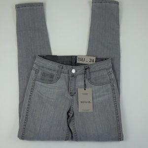 Bleulab Jeans - BLEULAB Grey Reversible Detour Leggings Jeans Bleulab Jeans - BLEULAB Grey Reversible Detour Leggings Jeans